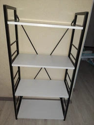 Этажерка 4/60 Ferrum-decor Серии Конект 120x60x28 белый ДСП Белое 16мм (XK00205) фото от покупателей 11
