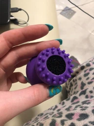 Силіконова щітка для очищення пор і масажа обличчя Etude House My Beauty Tool Exfoliating Jellyfish Silicon Brush фото від покупців 3