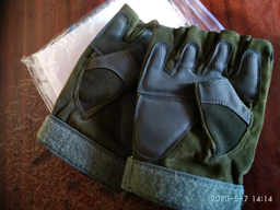 Тактические беспалые перчатки (велоперчатки, мотоперчатки) Oakley Green размер L