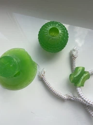 Іграшка для собак канат на присоску з м'ячем Dog Toy Rope синій фото від покупців 3