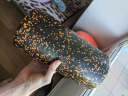 Ролик массажный повышенной плотности ProSource High Density Speckled Foam Roller 45.7 x 15.2 см Чёрный/синий (ps-2061-sfr-blue-18) фото от покупателей 4