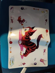 Коврик под миски для собак и кошек Trixie Comic Cat 44 x 28 см (4011905245447) фото от покупателей 18