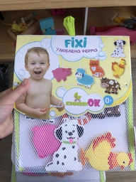 Набір для купання Kinderenok Фігурки Fixi Улюблена Ферма на присосках (061113) фото від покупців 5