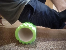 Масажний ролик EasyFit Grid Roller v1.1 33 см синій (ролик-валик для МФР та йоги, масажер для спини, ніг, рук, шиї) фото від покупців 13