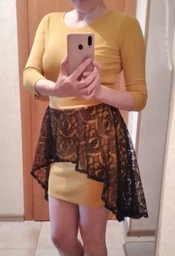 Жіноче плаття Подіум Marena 21063-MUSTARD S Гірчичний
