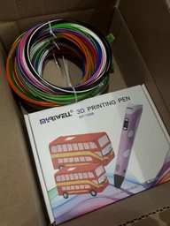 3D-ручка MyRiwell 2 RP100B Yellow з Набором Еко Пластика PLA (189 метрів) 12 різних кольорів та Трафаретами фото від покупців 19