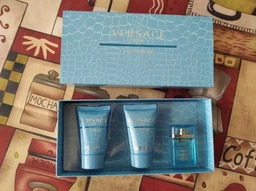 Набір для чоловіків Versace Man Eau Fraiche Mini туалетна вода 5 мл + гель для душу 25 мл + бальзам після гоління 25 мл (8011003810468)