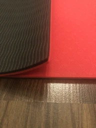 Килимок для йоги та фітнесу (йога мат ТПЕ) EasyFit TPE+TC 183х61см 6мм товщиною двошаровий бузковий - світло-бузковий фото від покупців 2