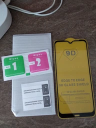 Захисне скло для Xiaomi Redmi Note 8T, M1908C3XG Full Glue (0.3 мм, 2.5D) чорне фото від покупців 1