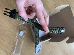 Браслет Paracord 5 в 1 Похідний Для Виживання з паракорда Оливковий (1001-226-01)