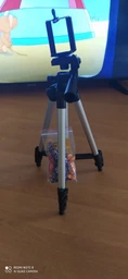 Штатив Tripod для смартфона, екшн-камери, фотоапарати 108см Сріблясто-чорний (3110)