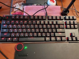Клавиатура проводная Modecom Volcano Blade Ultra Slim (Kailh Brown Switch) USB (K-MC-BLADE-BROWN-RU) + Комплект ENG колпачков в подарок! фото от покупателей 3