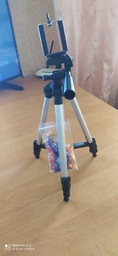 Штатив Tripod для смартфона, екшн-камери, фотоапарати 108см Сріблясто-чорний (3110) фото від покупців 1