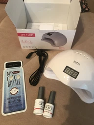 Набор лампа SUN5 UV/LED 48W + База + Топ Grace 8 мл фото от покупателей 4