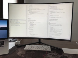 Mонитор 32" Samsung Curved U32R590CWI (LU32R590CWIXCI)