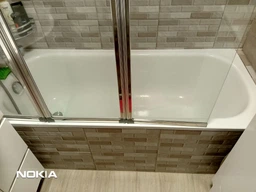 Шторка для ванн AMBITION-3 123x140 BESCO трёхстворчатая фото от покупателей 7