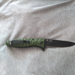 Нож складной Ganzo G620-G1 (длина: 205мм, лезвие: 88мм, черное),хаки фото от покупателей 9