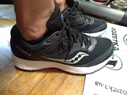 Кросівки для бігу Saucony Versafoam Cohesion 12 20471-9s 40 25 см Blue/Citron сині з салатовим (11110021) фото від покупців 8