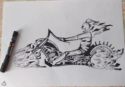 Маркер-фарба Uni Posca Чорний 0.9-1.3 мм Чорний корпус (PC-3M.Black) фото від покупців 2