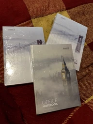 Книга канцелярская записная Axent London А4 в твердой обложке 192 листа клетка (8423-21-A)