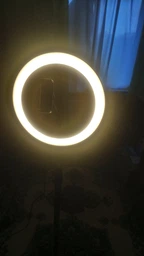 Кольцевая лампа 26 см с LED подсветкой (c креплением для телефона и кронштейн 210 см) фото от покупателей 2