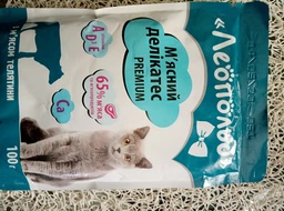 Упаковка влажного корма для кошек Леопольд Мясные деликатесы с телятиной 24 шт по 100 г (4820185491488-24) фото от покупателей 9