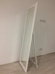 Зеркало в полный рост 172х52 Белое с коричневой патиной Black Mirror 7024-237 напольное фото от покупателей 8