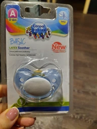 Пустушка латексна анатомічна Basic Блакитна Canpol Babies 0-6 м (5903407224251) фото від покупців 2
