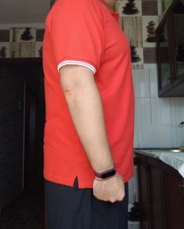 Футболка поло мужская Fruit of the Loom Premium tipped polo S Красный (0630320RWS) фото от покупателей 2