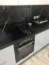 Духовой шкаф электрический Luxor FR 1079 BK + камень для пиццы в подарок черное стекло, черный фото от покупателей 17