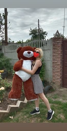 Великий Плюшевий ведмідь Yarokuz Джеральд 165 см Шоколадний (YK0060) фото від покупців 14