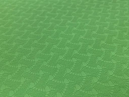 Килимок для йоги TPE+TC EasyFit ECO-Friendly 6 мм темно-зелений - салатовим (мат-каремат спортивний, йогамат для фітнесу, пілатесу) фото від покупців 4