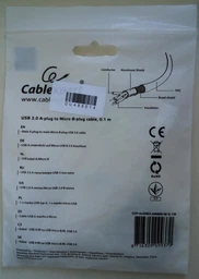 Дата кабель USB 2.0 Micro 5P to AM 0.5m Cablexpert (CCP-mUSB2-AMBM-0.5M) фото від покупців 11