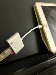 Переходник для iPhone на USB адаптер для iPad на флешку кабель для подключения камеры с разъемом зарядки PAVLYSH (PA-41) фото от покупателей 2