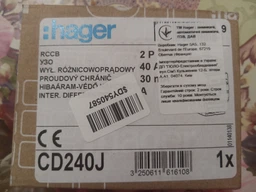 Дифференциальное реле (УЗО) 2-полюсный Hager 40/0,03A CDA240D фото от покупателей 4