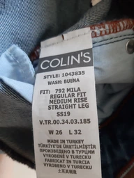 Джинсы Regular Fit женские Colin's 792 Mila CL1043835DN02108 25-32 Темно-синие (8681597831998) фото от покупателей 3