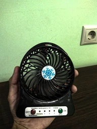 Вентилятор настольный Mini Fan XSFS-01 с аккумулятором 18650 Black фото от покупателей 5