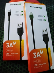 Кабель Grand-X USB-micro USB 3A 1 м Black (PM-03B) фото від покупців 1