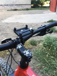 Велодержатель - металеве кріплення для телефону на кермо Metal фото від покупців 3