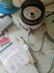 Апарат для манікюру та педикюру Nail Drill ZS-606 Білий 65Вт 35000об/хв. арт. 00422 фото від покупців 4