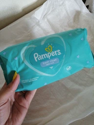 Дитячі Вологі Серветки Pampers Fresh Clean 4х52 шт М'які Maxi 208 штук приємні ароматні фото від покупців 6