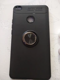 Чехол TPU Ring для Xiaomi Mi Max 2 бампер оригинальный Black с кольцом фото от покупателей 5