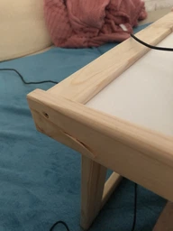 Столик для ноутбука Білий WoodMood фото від покупців 4