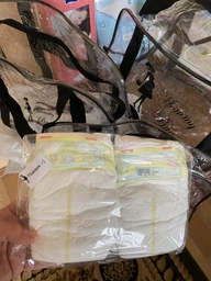 Набор из 3 прозрачных сумок в роддом Mommy Bag (S, M, L) Черный фото от покупателей 1