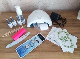 Набор для покрытия ногтей гель-лаком Старт + лампа SUN one UV/LED 48W White фото от покупателей 13