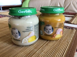 Пюре овощно-мясное Gerber Нежные овощи с телятиной для детей с 6 месяцев 130 г (7613036011280) фото от покупателей 14