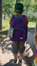 Рюкзак полукаркасный школьный Kite Education Smart для девочек 38 x 28 x 15 см 16-25 л Фиолетовый (K19-702M-2) фото от покупателей 6