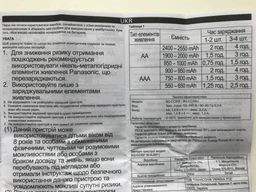 Зарядное устройство для аккумуляторов АА/ААА Panasonic Smart-Quick Charger (BQ-CC55E) фото от покупателей 12