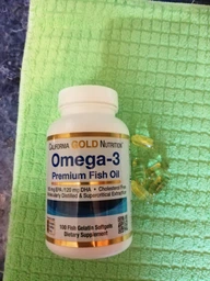Жирні кислоти California Gold Nutrition Omega-3 Premium Fish Oil DHA 100 капсул фото від покупців 13