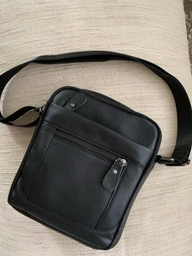 Сумка кросс-боди через плечо мужская из натуральной кожи Laras K10223-black Черная (ROZ6400008840) фото от покупателей 15